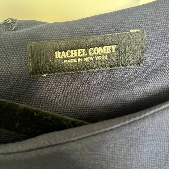 Rachel Comey Lyss Navy Blue Midi Dress Slit 🇺🇸 Made in New York Made in USA - Picture 4 of 6